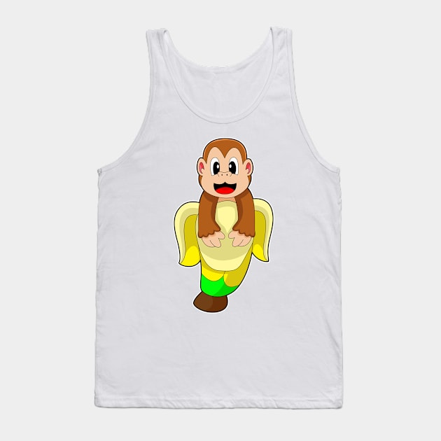 Monkey Banana Tank Top by Markus Schnabel